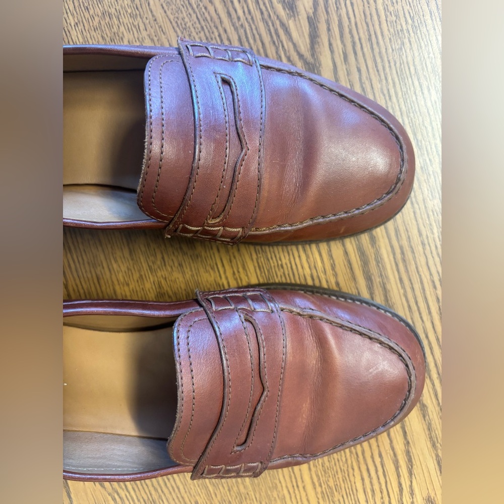 Sézane André Brown Leather Loafers - Picture 6 of 8